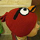 шапка "злая птичка" детская. Шапки. redbery (redbery). Интернет-магазин Ярмарка Мастеров.  Фото №2