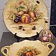 Винтаж: Винтажное блюдо "Orchard Gold" Aynsley 26 см. Тарелки винтажные. Love&Vintage. Ярмарка Мастеров.  Фото №8