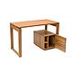 Письменный стол AIR с тумбой, массив дуба. Столы. Golfed Woodwork. Интернет-магазин Ярмарка Мастеров.  Фото №2