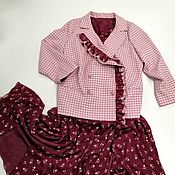 Одежда handmade. Livemaster - original item Costumes: Chiffon maxi dress and jacket. Handmade.