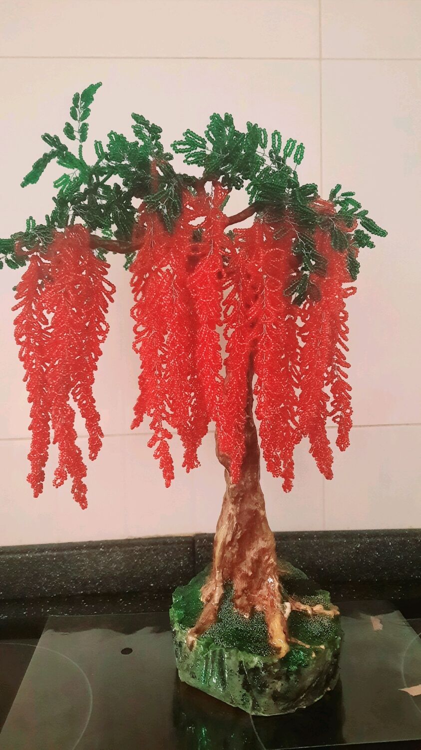 Глициния из бисера