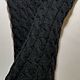 Mitts sleeves knitted Braids 12, black SK1. Mitts. HOBBIMANIYA. My Livemaster. Фото №5