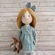 Текстильная кукла ручной работы. Рыжуля. Тыквоголовка. Vera's dolls. Интернет-магазин Ярмарка Мастеров.  Фото №2