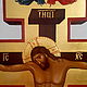 cross. Altar cross, Wall Crosses, hand-written cross. Icons. Icon_svyatyobraz Anna. My Livemaster. Фото №5