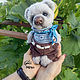 Order Stuffed toys, knitted Teddy: Micah 20 cm. sToryToys. Livemaster. . Stuffed Toys Фото №3