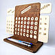 Desktop calendar made of wood ' time Cycle'. Calendars. Head and Hands. Online shopping on My Livemaster.  Фото №2