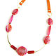 Order Author's necklace, leather necklace, orange agate necklace. Irina Moro. Livemaster. . Necklace Фото №3