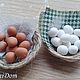 Eggs in a basket Dollhouse miniature Food for dolls. Doll food. MiniDom (Irina). My Livemaster. Фото №5