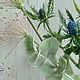 Blue head made of polymer clay. Flowers. Marina Zhadan. My Livemaster. Фото №4