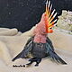 Teddy Animals: Parrot Cockatoo Cody. Teddy Toys. Irina Fedi Toys creations. My Livemaster. Фото №6