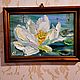  Oil painting in a frame 'Magic Lotus', Pictures, Murmansk,  Фото №1