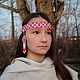 Очелье женское (девичье) "Ярилица" с жемчугом и подвесками. Очелья. Мастерская Уральский Пояс. Интернет-магазин Ярмарка Мастеров.  Фото №2