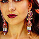 Earrings classic: India. Oriental earrings. soutache. Earrings. LADY-LIZA jewelry shop. My Livemaster. Фото №6