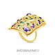 Коктельное кольцо «Щит» от ювелирного ателье ARCOBALENO JEWELRY, Кольца, Москва,  Фото №1