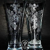 Посуда handmade. Livemaster - original item SAKURA. Beer glasses. Handmade.
