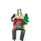 Подарки к праздникам handmade. Livemaster - original item Christmas snowman No. 1. Handmade.