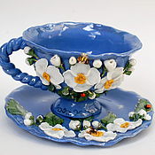 Посуда handmade. Livemaster - original item teacups: Jasmine. Handmade.