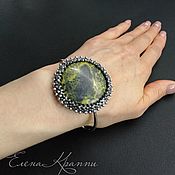 Украшения handmade. Livemaster - original item Hard green bracelet made of serpentine and beads. Bracelet Coil.. Handmade.