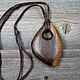 The pendant is made of bog oak, Pendant, Moscow,  Фото №1