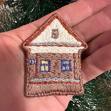 Украшения ручной работы. Ярмарка Мастеров - ручная работа Брошь Дом родной. Handmade.