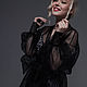 Жакет+комбинация. Органза. Шелк Армани. Жакеты. Abaya-altay. Ярмарка Мастеров.  Фото №5