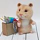 Hamster craftswomen Interior felted toy. Felted Toy. Natalya Gorshkova Cute toys felting. Online shopping on My Livemaster.  Фото №2