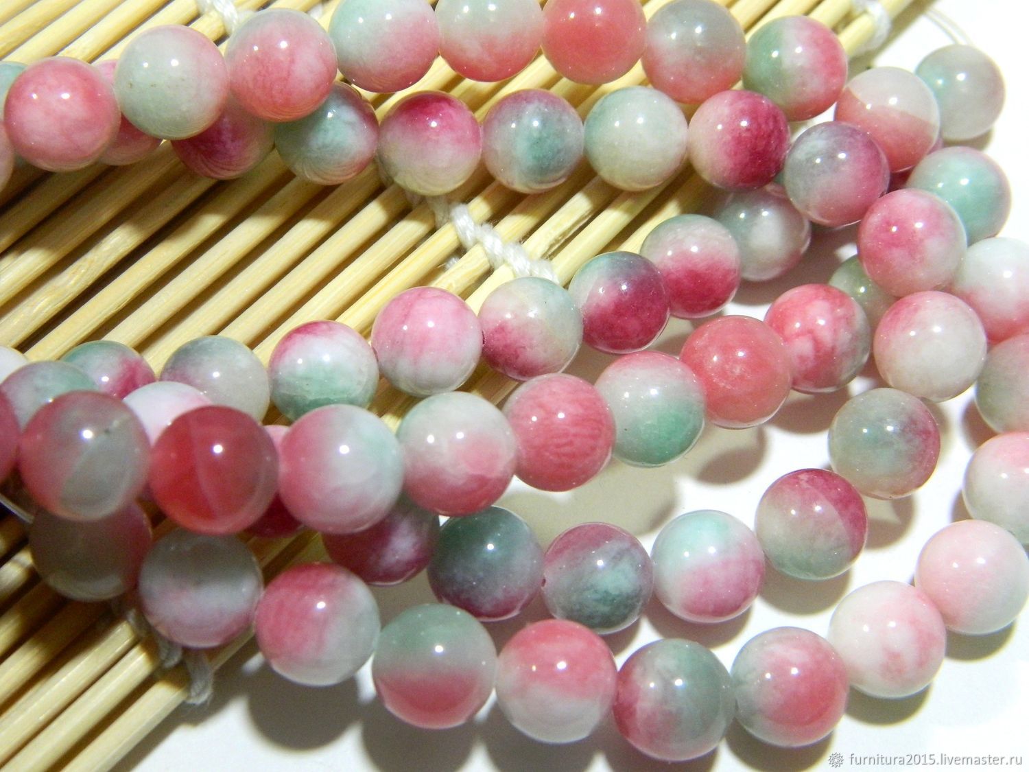 Tinted agate, natural beads 10 mm, Beads1, Saratov,  Фото №1
