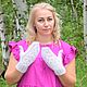  Openwork down mittens for women handmade. Mittens. Down shop (TeploPuha34). My Livemaster. Фото №4