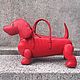 Bag in the form of a dog, made of genuine crocodile leather, to order!, Classic Bag, St. Petersburg,  Фото №1