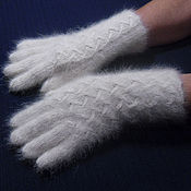 Аксессуары handmade. Livemaster - original item Women`s knitted gloves Lace work. Handmade.