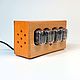  Часы Nixie Clock на газоразрядных индикаторах ИН-12. Часы ламповые. Wood Looks & Goods. Интернет-магазин Ярмарка Мастеров.  Фото №2