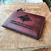Канцелярские товары handmade. Livemaster - original item Cover for the certificate of the Ministry of Defense of the Russian Federation. Handmade.
