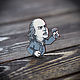 Wooden icon Benjamin Franklin, Badge, Moscow,  Фото №1