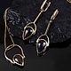 Серьги: "СИЯНИЕ" опал. Серьги классические. 'Yarko' silver&gold. Ярмарка Мастеров.  Фото №6
