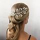 Wedding decoration on the crest of the 'Ella'. Hair Decoration. Karina Wedding Accessories. Интернет-магазин Ярмарка Мастеров.  Фото №2
