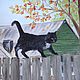 Кот, который гуляет сам по себе, Картины, Краснодар,  Фото №1