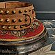  антикварный ошейник из кожи с латунными заклёпками. Ошейники. Уютный подвальчик. Ярмарка Мастеров.  Фото №4