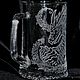 Beer mug with the engraving 'Dragon'. Wine Glasses. ArtGraving. Online shopping on My Livemaster.  Фото №2