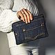 Джинсовая косметичка/кошелек/кросс-боди. Косметички. Jeans bags by Anna. Ярмарка Мастеров.  Фото №9