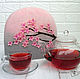 The tea cosy buy, pink cherry, how to make tea, tea, hot strong tea, kitchen, cafe, restaurants, kitchen accessory, gift for mom, gift for any occasion, March 8
