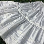 Одежда handmade. Livemaster - original item Cotton petticoat, petticoat with lace 