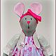 Мышка Rosie. Мягкие игрушки. Анна Майорова Paulette dreams. Интернет-магазин Ярмарка Мастеров.  Фото №2