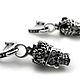 Серьги из серебра King Skull BBE37-01, Серьги классические, Москва,  Фото №1