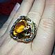 Order Loren ring with collectible citrine!. SELENA. Livemaster. . Ring Фото №3