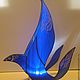 Синяя Птица Метерлинка. Ночники. Stainedglassday (STAINEDGLASSDAY). Ярмарка Мастеров.  Фото №4