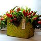 Тюльпаны "Ирен" 25шт в шляпной коробке Цветы на 8 марта. Цветы. DARK FLORIST Флористика Декор ЦВЕТЫ. Ярмарка Мастеров.  Фото №7