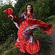 Order Gypsy costume ' Red petals'. devi-dance (Devi-Dance). Livemaster. . Suits Фото №3