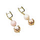 Opal earrings, Pink opal earrings, large long earrings, Earrings, Moscow,  Фото №1