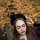 Черный Ободок летучие мыши на Хэллоуин. Головные уборы субкультур. Fomina Flowers. Ярмарка Мастеров.  Фото №4