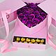 Подарок сюрприз шкатулка с мыльными розами и конфетами. Композиции. Sharik__LUX. Интернет-магазин Ярмарка Мастеров.  Фото №2